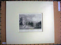 Original Old Antique Print C1880 Engraving The Castle Street Town Sheep 19th
