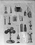 Old Antique Print Encyclopaedia Electricity Instruments Shapes Diagrams