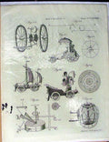 Original Old Antique Print Encyclopaedia C1779 Mechanics Instruments Diagrams