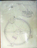 Original Old Antique Print Encyclopaedia Astronomy Nautical Reflecting Circle