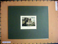 Original Old Antique Print Hand Coloured C1880 Architecture East End St. Cross