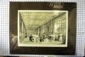 Old Antique Print C1890 Scene Long Gallery Haddon Hall Derbyshire People 19th