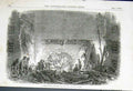 Original Old Antique Print Lily Lane Mill Halifax Explosion 1850 19th