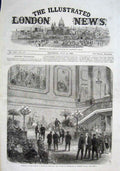 Original Old Antique Print Stafford House Reception 1869 19th Century