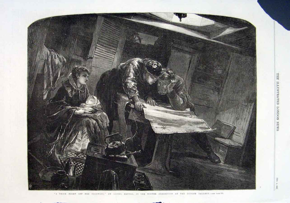 Original Old Antique Print Off The Godwins By Smythe 1869 Fine Art S Victorian