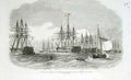 Old Antique Print Ships To Sink In Elbe Defence Hamburg 1870 War France 19th