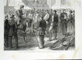 Old Antique Print Prussian Officer Receives Parole French Officer Sedan