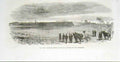 Original Old Antique Print Redoubt Behand Chatillon Captured By Bavarians 1870