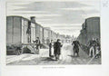 Original Old Antique Print Railway Wagoins Used As Hospitals 1870 War France