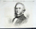 Original Old Antique Print Portrait Patrick Macdowell 1870 19th