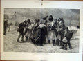 Old Antique Print Sole Survivor From Ship Wreck By Staniland Fine Art 187 19th