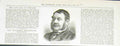 Original Old Antique Print Portrait Earl Londsdale 1876 19th Century