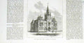 Original Old Antique Print Derby Free Public Library & Museum 1876 Victorian