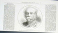 Original Old Antique Print Duke Saldanha Portugese Minister To London 1876 19th