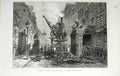 Original Old Antique Print Temple Bar London 1878 19th Century