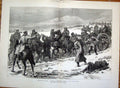 Original Old Antique Print War Turkey Imperial Guard Russia Artillery 1878 19th