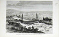 Original Old Antique Print Railway Bridge Waltham Eastern Train 1878 Victorian