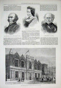 Original Old Antique Print Trocadero Gregg Lovell Argyll Redgrave Portrait 1878