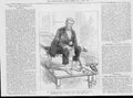 Original Old Antique Print Dr Tanner On 40 Day Fast 1880 Portrait