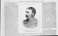 Original Old Antique Print Gen H F Brooke Portrait 1880 19th Century