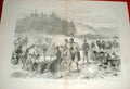 Original Old Antique Print Prince Wales Lunch In Highlands Scotland 1880 19th
