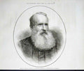 Original Old Antique Print Rev Charles Garrett Wesleyan 1882 19th