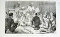 Old Antique Print Collecting Evidence Arabi Trial Arab Village Lake Menza