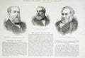 Original Old Antique Print Portraits Rose Chabot Stephens 1882 19th