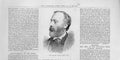 Original Old Antique Print Sir Andrew Clark Portrait 1883 19th