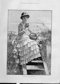 Original Old Antique Print Morning Post News From Town Fine Art