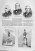 Original Old Antique Print Portraits Payne Collier Richard Collinson George Cole