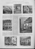 Original Old Antique Print Places In Life Luther Germany Mansfield