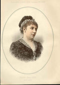 Original Old Antique Print Madame Marie Rose Prima Donna 1883 19th