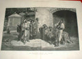 Original Old Antique Print The Marabout Sacred Lion Algiers 1883 19th