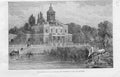 Original Old Antique Print Marble Palace Potsdam 1888 Germany 19th