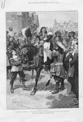 Original Old Antique PrintIllustraions For Faith & Freedom 1888 By Forestier