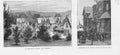 Original Old Antique Print Te Aute Maori College New Zealand Hospital Isle Man