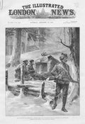 Old Antique Print Black Mountain Expedition India 1888 Camp 9100! Akhund 19th