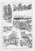 Original Old Antique Print The Mission To The Ashantee Kingdom Africa 1888 19th