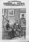 Original Old Antique Print The Political Campaign: An Interupted Canvass 1892