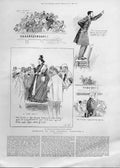 Original Old Antique Print Humours General Election 1892 19th Century