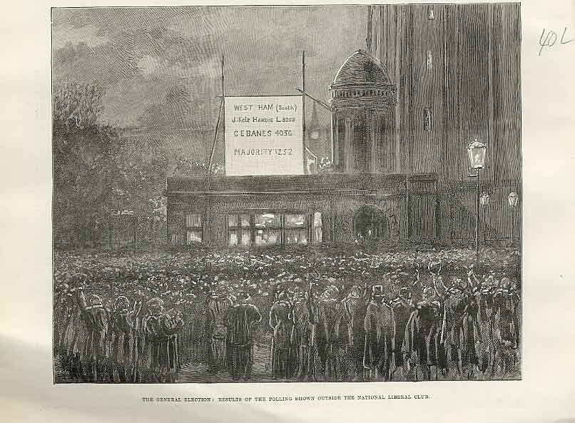 Old Antique Print Emmanuel Hospital Westminister 1892 Threatened Demoliti 19th
