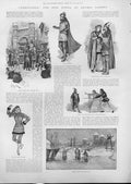 Original Old Antique Print Irmengarda Opera At Convent Garden Theatre 1892 19th