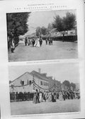 Original Old Antique Print The Montenegrin Marriage 1899 19th Century