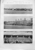 Original Old Antique Print Transvaal Crisis Troops Off To The Cape 1899 Africa
