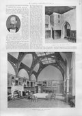 Original Old Antique Print Lambeth & Fullham Palaces 1899 Church Congress 19th
