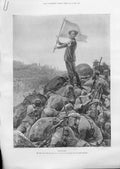 Original Old Antique Print Boer Tactics Transvaal War 1899 Africa Victorian