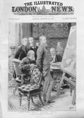 Original Old Antique Print Meeting Committee National Defence
