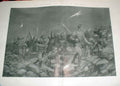 Original Old Antique Print Night Attack Transvaal War 1899 Africa Victorian
