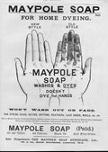 Original Old Antique Print Maypole Soap All Colours Advertisment1896 Victorian